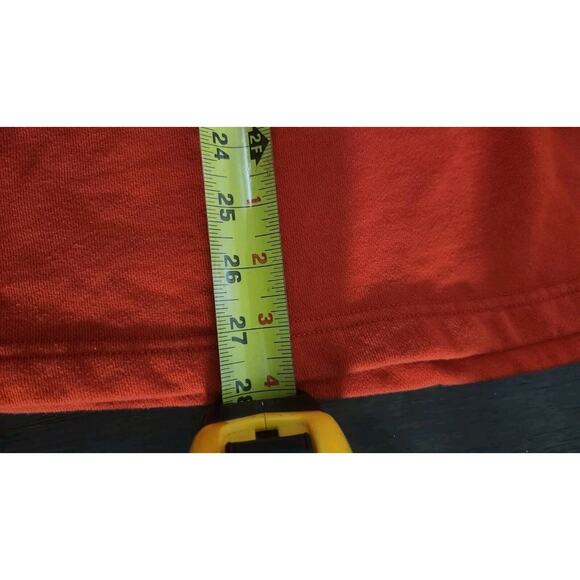 BOB MACKIE Sweatshirt Top Woman's XL Orange Colorful Knit Wearable Art Abstract - Picture 3 of 9